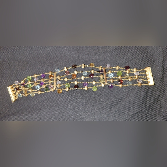 Marco Bicego Jewelry - Marco Bicego Mutli Stone 18k Gold Bracelet